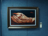 《燃烧的女神山》瓷板画 62cm X 100cm（天籁雪域系列）