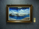 《美丽的羊卓雍错》瓷板画 62cm X 100cm（天籁雪域系列）